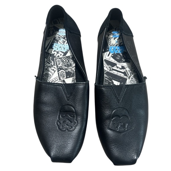 Star Wars Other - Tom’s Star Wars Black Slip-On Shoes dark side size 8